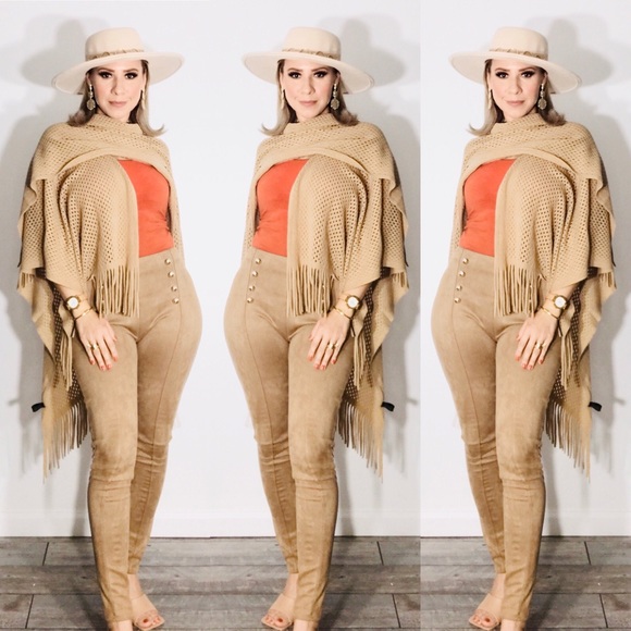 Fashion beige hat one size main image 4